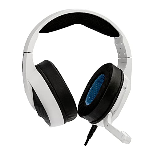 Phoenix Gaming-Headset PS5, einziehbares Mikrofon, Rauschunterdrückung, Schaumstoffpolster mit hoher Dichte, RGB-Beleuchtung, kompatibel mit PC, PS4, Xbox X, Xbox S, Nintendo, Laptop (weiß) Bild 5