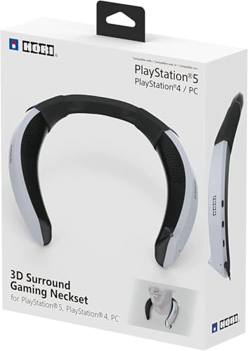 HORI 3D Surround Gaming Neckset - Tragbare Speaker mit integriertem Voice Chat für PS5 PS4 PC Bild 2