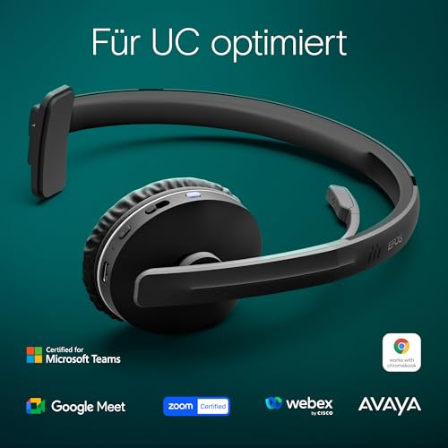 EPOS Adapt 231 Kopfhörer Kabellos Bluetooth I Bluetooth Kopfhörer mit Mikrofon I Von Microsoft Teams zertifiziertes und UC-optimiertes Headset Bluetooth Bild 5