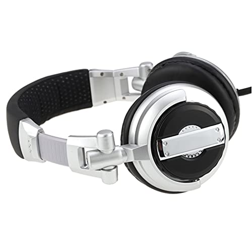 Zunate Gaming-Headset, Faltbarer Studiomonitor-Kopfhörer, Kabelgebundener HiFi-Sound PC-Gaming-Kopfhörer, für VR-Raum-Aufnahmestudios(Silber) Bild 2