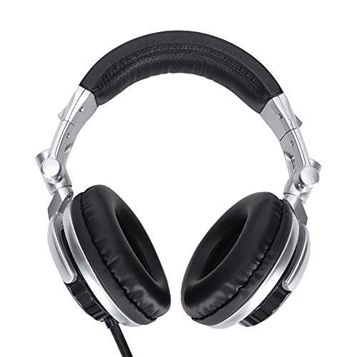Zunate Gaming-Headset, Faltbarer Studiomonitor-Kopfhörer, Kabelgebundener HiFi-Sound PC-Gaming-Kopfhörer, für VR-Raum-Aufnahmestudios(Silber) Bild 3