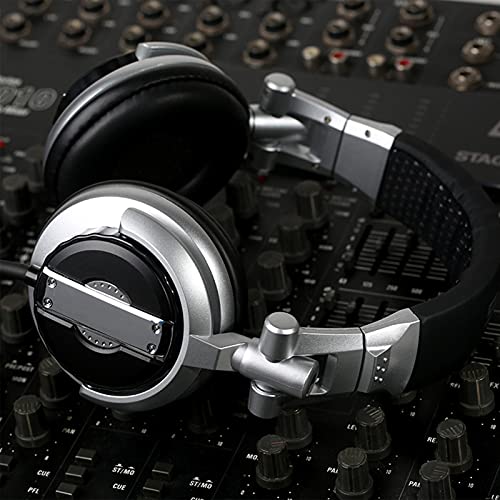 Zunate Gaming-Headset, Faltbarer Studiomonitor-Kopfhörer, Kabelgebundener HiFi-Sound PC-Gaming-Kopfhörer, für VR-Raum-Aufnahmestudios(Silber) Bild 5