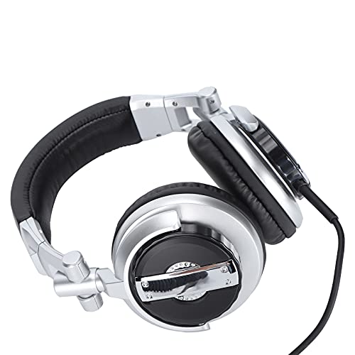Zunate Gaming-Headset, Faltbarer Studiomonitor-Kopfhörer, Kabelgebundener HiFi-Sound PC-Gaming-Kopfhörer, für VR-Raum-Aufnahmestudios(Silber) Bild 7