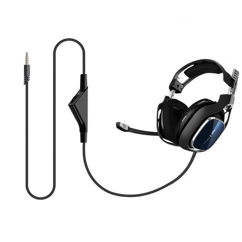 Ersatzkabel für Astro A40/A40TR/A10 Gaming-Headsets, Aux-Kabel mit Lautstärkeregler, 2 m, kompatibel mit Xbox One, PC, PS4 etc. (schwarz) Bild 6