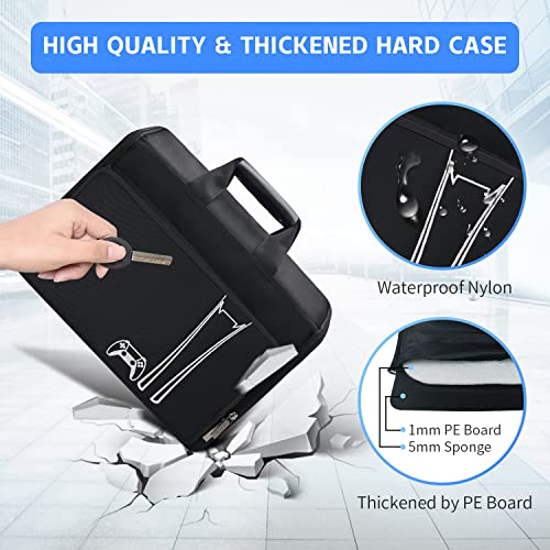 G-STORY Tasche Hartschale,Transporttasche Hartschale,Tragetasche Koffer Für PS5 Konsole,Zubehör,Controller Skin *1 enthalten Bild 2