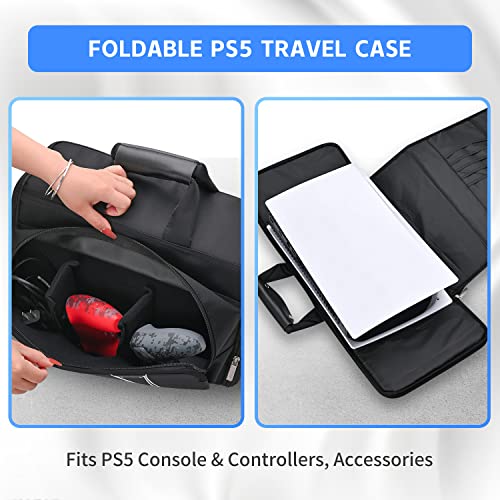 G-STORY Tasche Hartschale,Transporttasche Hartschale,Tragetasche Koffer Für PS5 Konsole,Zubehör,Controller Skin *1 enthalten Bild 4