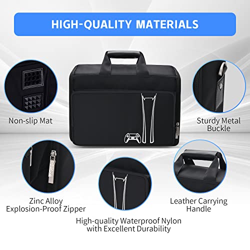 G-STORY Tasche Hartschale,Transporttasche Hartschale,Tragetasche Koffer Für PS5 Konsole,Zubehör,Controller Skin *1 enthalten Bild 5