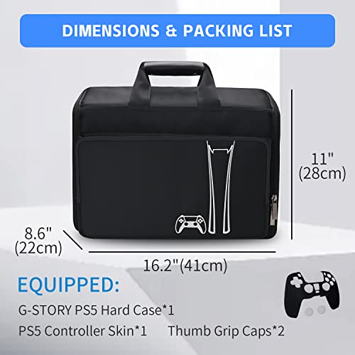 G-STORY Tasche Hartschale,Transporttasche Hartschale,Tragetasche Koffer Für PS5 Konsole,Zubehör,Controller Skin *1 enthalten Bild 7