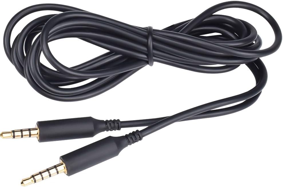 Ersatz A10 A40 Audio Aux Gaming-Kabel, kompatibel mit Astro A10 A10 A40 TR Gaming-Headsets, Talkback-Kabel, passend für Smartphone MixAmp und PC Gaming (keine Stummschaltung und Lautstärkeregler) Bild 2