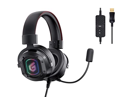 Conceptronic Athan U1 Headset USB 2.2m Kabel/Mikro/Lautreg./7.1 Sound Kopfhörer Kopfband USB Typ-A Schwarz Bild 2