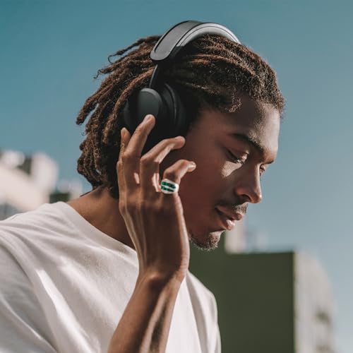 Urbanista Los Angeles Solar Over Ear Kopfhörer Bluetooth 5.0 mit Active Noise Cancelling, Kopfhörer kabellos, grenzenlose Spielzeit, ANC True Wireless Headphones mit Mikrofon, Mitternachtsschwarz Bild 6