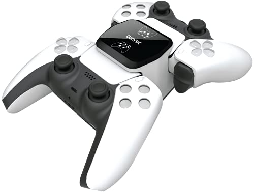 Bionik Pro Kit für Playstation 5: Leistungsstarkes 50-mm-Gaming-Headset mit RGB-Farbe, Controller-Ladebasis, Handyhalterung, Lynx-Kabel und USB-Kabel Bild 2