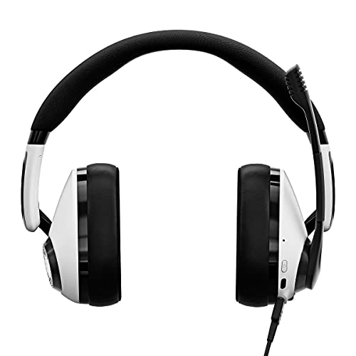 EPOS H3 Hybrid – Geschlossen Akustisches Gaming Headset Bluetooth Kopfhörer Usb-A-PC & 3,5-mm-Konsolenkabel - Dual-Mikrofone - Leicht - Lange Akkulaufzeit - Multi-Plattform-Kompatibel - Weiß Bild 4