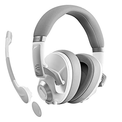 EPOS H3Pro Hybrid PC Gaming Headset mit Mikrofon - Geräuschunterdrückung - Anpassbar - Smart Button Audio Mixing als Bluetooth Kopfhörer und Gaming Suite Surround Sound Windows 10 (Weiß) Bild 4
