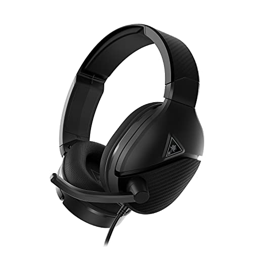 Turtle Beach Recon 200 Gen 2 Powered Gaming Headset für Xbox Series X, Xbox Series S & Xbox One, PlayStation 5, PS4, Nintendo Switch, Handy und PC mit 3,5-mm-Anschluss, Schwarz Bild 1
