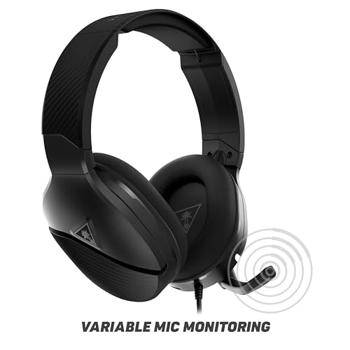 Turtle Beach Recon 200 Gen 2 Powered Gaming Headset für Xbox Series X, Xbox Series S & Xbox One, PlayStation 5, PS4, Nintendo Switch, Handy und PC mit 3,5-mm-Anschluss, Schwarz Bild 6