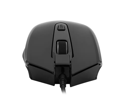 Sades Scythe Gaming-Maus mit Kabel, 4000 dpi, verstellbar, 11 RGB-Hintergrundbeleuchtung, 7 programmierbare Tasten, USB mit Sniper-Taste für Laptop, Gamer, PC, Schwarz Bild 4