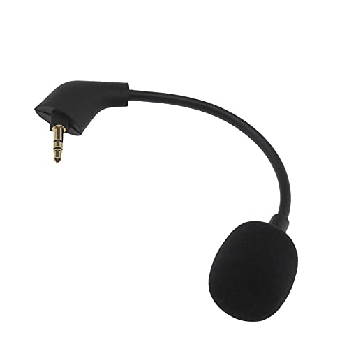EMSea 3,5-mm-Ersatzmikrofon 16 cm Reduziert Geräusche Abnehmbar Kompatibel mit Kingston Hyper X Cloud II Cloud X Cloud Pro Silber Gaming-Headset Schwarz Bild 1