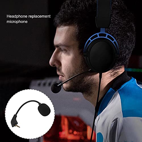 EMSea 3,5-mm-Ersatzmikrofon 16 cm Reduziert Geräusche Abnehmbar Kompatibel mit Kingston Hyper X Cloud II Cloud X Cloud Pro Silber Gaming-Headset Schwarz Bild 2