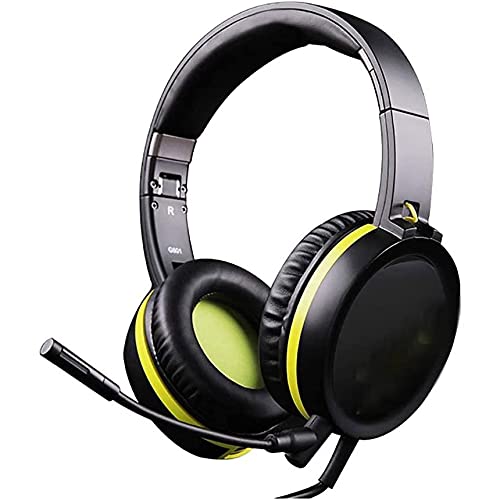 Gaming-Headset, 7.1 Surround-Sound, Gaming-Headset, abnehmbares Mikrofon mit Geräuschunterdrückung, faltbar, Surround-Sound-Stereo, Over-Ear-Kopfhörer und verstellbare Kopfhörer Bild 1