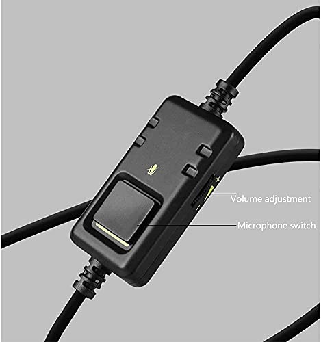 Gaming-Headset, 7.1 Surround-Sound, Gaming-Headset, abnehmbares Mikrofon mit Geräuschunterdrückung, faltbar, Surround-Sound-Stereo, Over-Ear-Kopfhörer und verstellbare Kopfhörer Bild 6