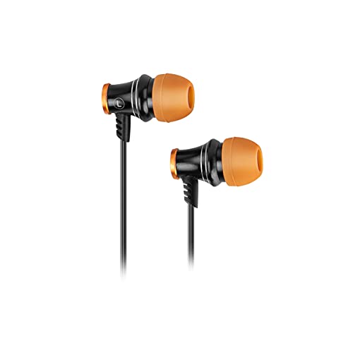 KROM KINEAR - In-Ear Gaming Headset, Stereo Sound, aus Aluminium, Push to Talk System und integriertes Mikrofon, PC, PS4, PS5, Nintendo Switch, Smartphones, Tische, Schwarz Bild 2
