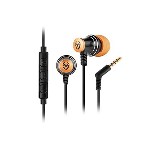 KROM KINEAR - In-Ear Gaming Headset, Stereo Sound, aus Aluminium, Push to Talk System und integriertes Mikrofon, PC, PS4, PS5, Nintendo Switch, Smartphones, Tische, Schwarz Bild 3
