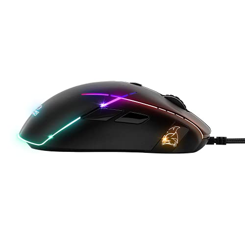 EMPIRE GAMING - X-Blades Gamer-Maus kabelgebunden - beidhändig - LED-RGB-hintergrundbeleuchtet - ergonomisch - 6400 DPI 1000 Hz – 7 programmierbare Tasten - einschließlich Software Bild 5