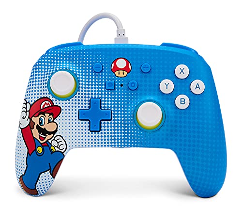 Verbesserter kabelgebundener Controller PowerA für Nintendo Switch - Mario Pop Art Bild 1