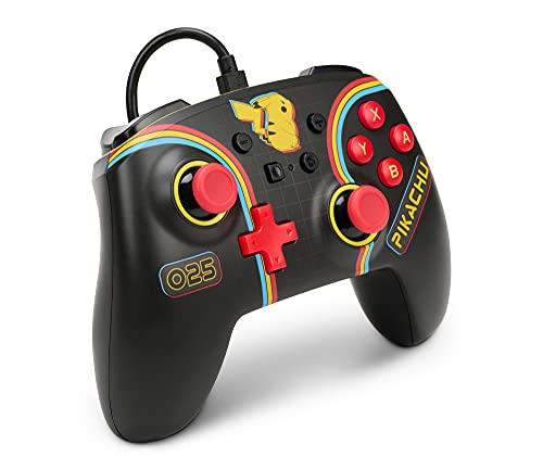 PowerA Pokemon Verbesserter kabelgebundener Controller für Nintendo Switch – Pokemon: Pikachu Arcade Bild 2