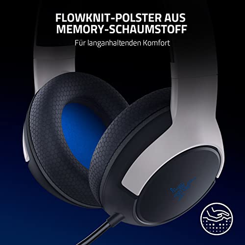 Razer Kaira für PlayStation - Kabelloses Dual-Headset für PS5 (Triforce Titanium 50-mm-Treiber, HyperClear Mikrofon mit Nierencharakteristik, SmartSwitch, FlowKnit Memory Foam) Schwarz-Weiß Bild 6