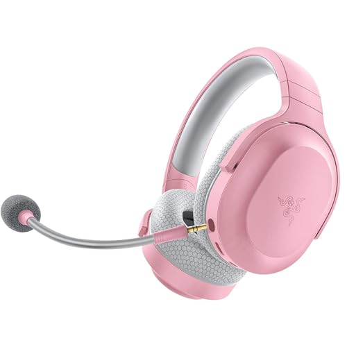 Razer Barracuda X - Kabelloses Multiplattform-Gaming- und Mobil-Headset (Kabellose USB-C-Multiplattform-Konnektivität, 250 g Ergonomisches Design, 40-mm-Treiber, 20 Stunden Akkulaufzeit) Quartz Pink Bild 1