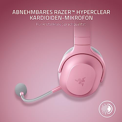 Razer Barracuda X - Kabelloses Multiplattform-Gaming- und Mobil-Headset (Kabellose USB-C-Multiplattform-Konnektivität, 250 g Ergonomisches Design, 40-mm-Treiber, 20 Stunden Akkulaufzeit) Quartz Pink Bild 6