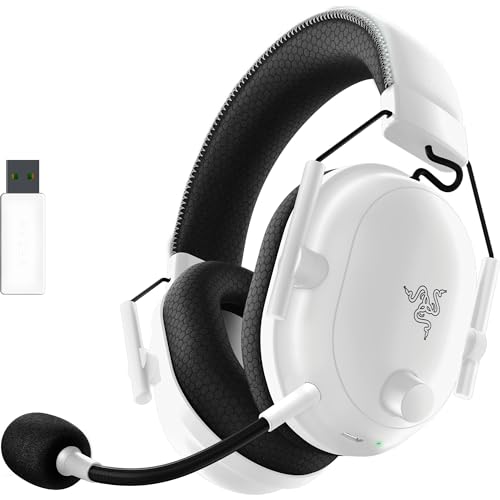 Razer BlackShark V2 Pro - Kabelloses Premium-Esports-Headset (HyperSpeed Wireless Technologie, Triforce Titanium 50mm Treiber, HyperClear Supercardioid Mikrofon) Weiß Bild 1