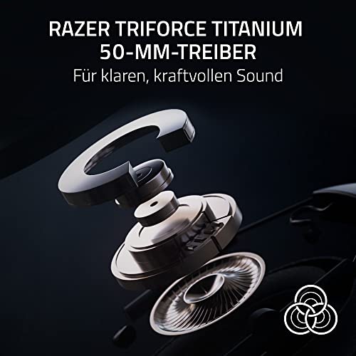 Razer BlackShark V2 Pro - Kabelloses Premium-Esports-Headset (HyperSpeed Wireless Technologie, Triforce Titanium 50mm Treiber, HyperClear Supercardioid Mikrofon) Weiß Bild 4