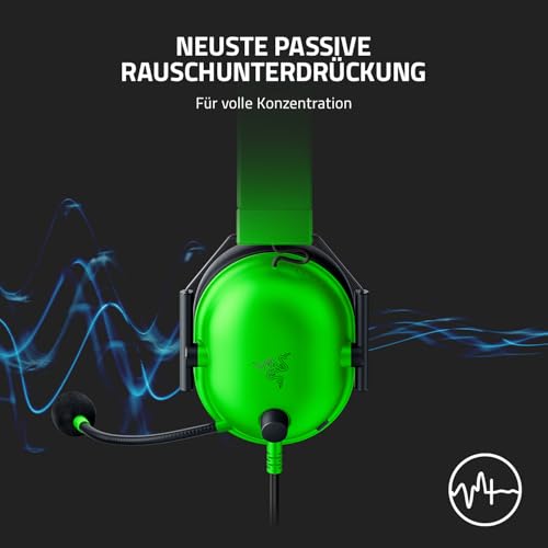Razer BlackShark V2 X - Multi-Plattform kabelgebundenes Esports-Headset (Triforce 50mm Treiber, Erweiterte Passive Geräuschunterdrückung, 7.1 Surround Sound, Hyperclear Cardioid Mic) Grün Bild 5