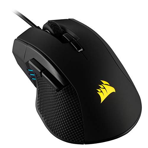 Corsair K55 RGB PRO Kabelgebundene Membran-Gaming-Tastatur (Dynamische Hintergrundbeleuchtung) QWERTZ, Schwarz & Ironclaw RGB Optisch FPS/MOBA Gaming Maus (18.000DPI Optischer Sensor) Schwarz Bild 5