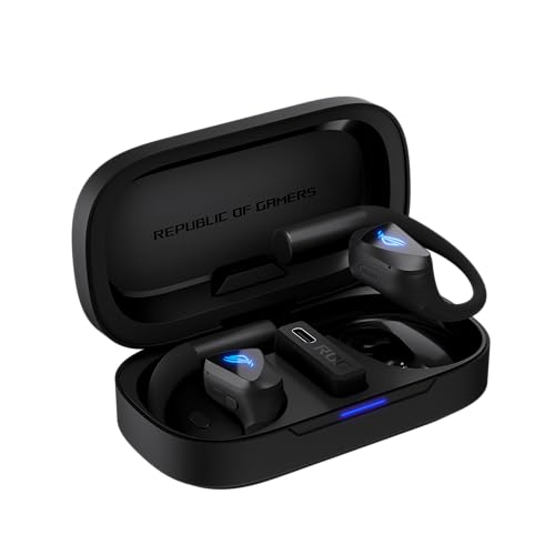 ASUS ROG Cetra Open Wireless Gaming-Headset (2,4 GHz und BT, ROG SpeedNova, 14,2 mm DLC-beschichtete Membrantreiber, IA-Geräuschunterdrückung, 16 Stunden Wiedergabe, IPX5), Schwarz Bild 2