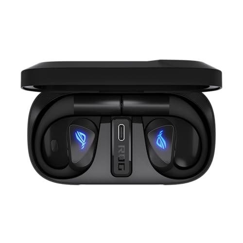 ASUS ROG Cetra Open Wireless Gaming-Headset (2,4 GHz und BT, ROG SpeedNova, 14,2 mm DLC-beschichtete Membrantreiber, IA-Geräuschunterdrückung, 16 Stunden Wiedergabe, IPX5), Schwarz Bild 6