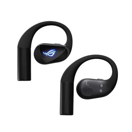 ASUS ROG Cetra Open Wireless Gaming-Headset (2,4 GHz und BT, ROG SpeedNova, 14,2 mm DLC-beschichtete Membrantreiber, IA-Geräuschunterdrückung, 16 Stunden Wiedergabe, IPX5), Schwarz Bild 7