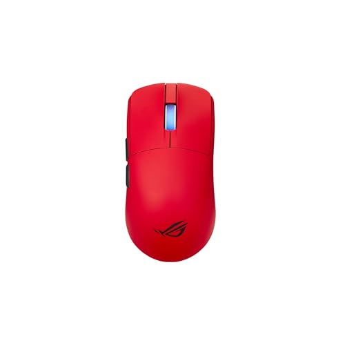 ASUS ROG Harpe II Ace Lava Red Wireless Gaming Maus (48 Gramm, semisymmetrische Esport Mouse, ROG AimPoint Pro 42.000 DPI, ROG Optical Micro Switches, 8.000Hz SpeedNova 8K Wireless-Technologie, Rot) Bild 1