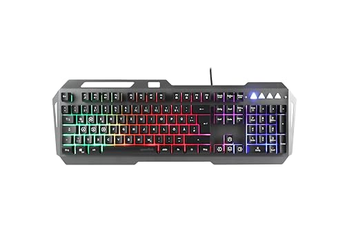 Speedlink LUNERA 4in1 Illuminated RGB Gaming Set – vierteiliges PC Tastatur und Maus Set mit Kabel, Headset und Mauspad, LED Gamer Beleuchtung, QWERTZ Layout Deutsch, schwarz Bild 2