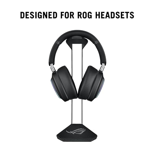 ASUS ROG Throne II Core Gaming-Headset-Ständer (Rahmen aus Aluminiumlegierung, Rutschfester Standfuß, ROG-Muster, silbernes ROG-Logo, schwarz) Bild 2