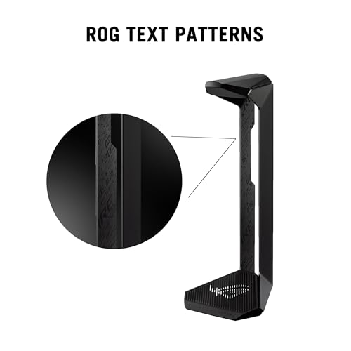 ASUS ROG Throne II Core Gaming-Headset-Ständer (Rahmen aus Aluminiumlegierung, Rutschfester Standfuß, ROG-Muster, silbernes ROG-Logo, schwarz) Bild 3