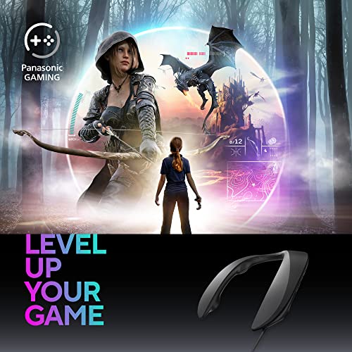 Panasonic SC-GN01 Gaming Nacken-Lautsprecher (eingebautes Mikrofon, USB, leicht, auch perfekt für Home Office) schwarz Bild 2