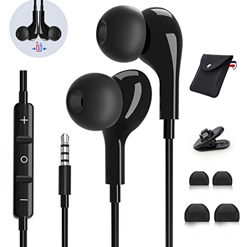 Kopfhörer mit Kabel 3,5mm Klinke In-Ear Kopfhörer für Samsung High Definition Headset mit Mikrofon, Hi-Fi-Stereo Ohrhörer mit Lautstärkeregler für Samsung, iPad, Xiaomi, MP3, Huawei Bild 1