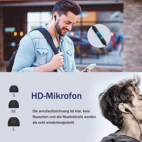 Kopfhörer mit Kabel 3,5mm Klinke In-Ear Kopfhörer für Samsung High Definition Headset mit Mikrofon, Hi-Fi-Stereo Ohrhörer mit Lautstärkeregler für Samsung, iPad, Xiaomi, MP3, Huawei Bild 5