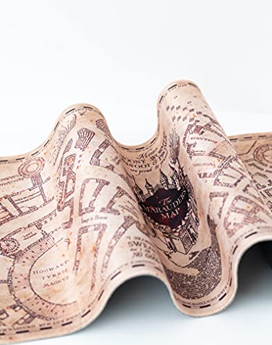 Grupo Erik Gaming Mauspad Harry Potter Fanartikel Geschenke - Karte des Rumtreibers Mousepad XXL 80 x 35 cm Mauspad Gaming - rutschfeste Unterseite, Wasserabweisend und verstärkte Kanten Bild 3