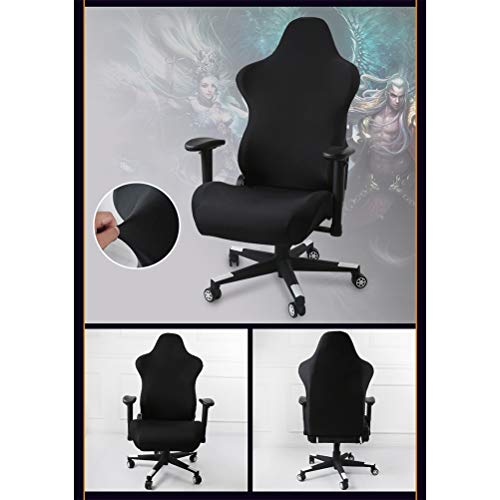 Stretch-Drehstuhl Gaming-Stuhl, ergonomisch, Computerspielstuhl, Sitzbezug, abnehmbar, waschbar, Armlehnenbezug, passend Bürostuhl, Drehstuhl Bild 7