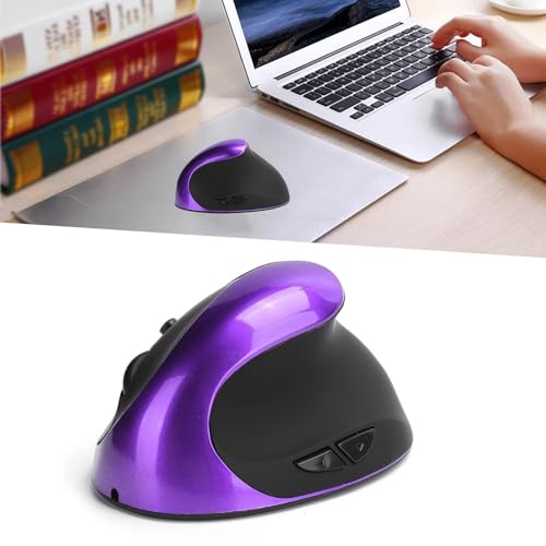 Ergonomische Maus, 6 Tasten Optische Vertikale Maus Kabellose Ergonomische Büro Gaming computermaus 1600DPI Rechte Hand Stille Maus 2.4Ghz Optische Maus mit USB Ladekabel für Laptop Desktop PC Bild 5